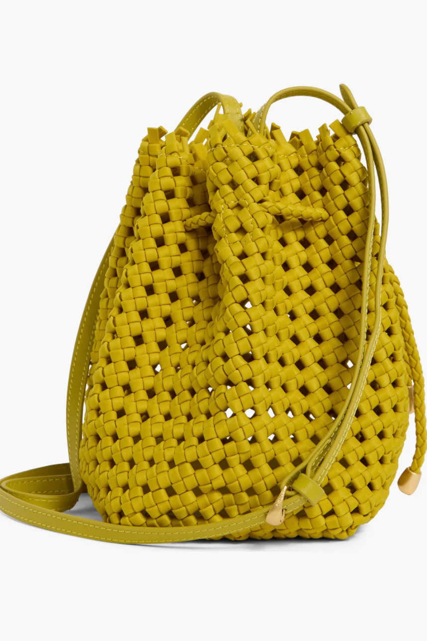 The Naghedi Medium Mallorca Bucket Bah in Ochre | Shop Eleanor 