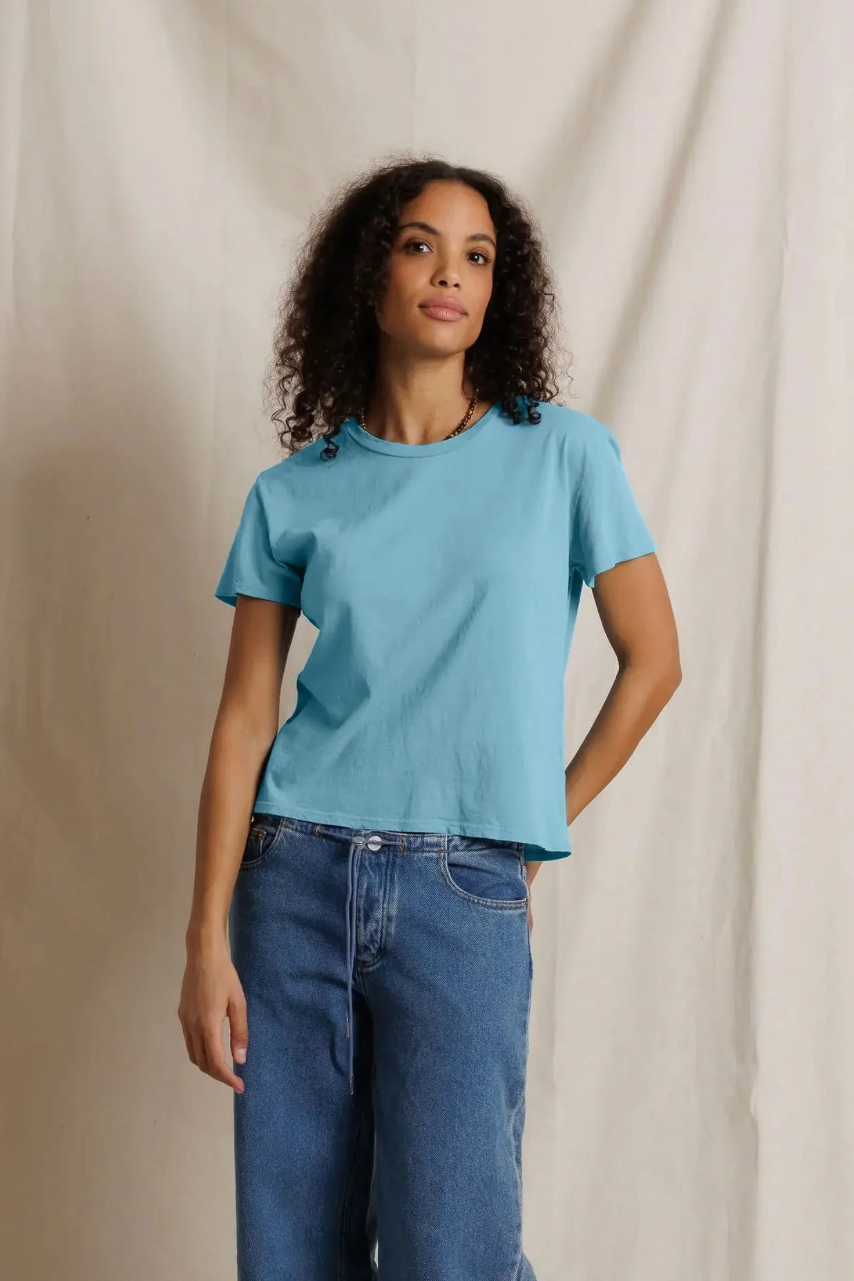 Perfect White Tee Harley in Milky Blue | Shop Eleanor 