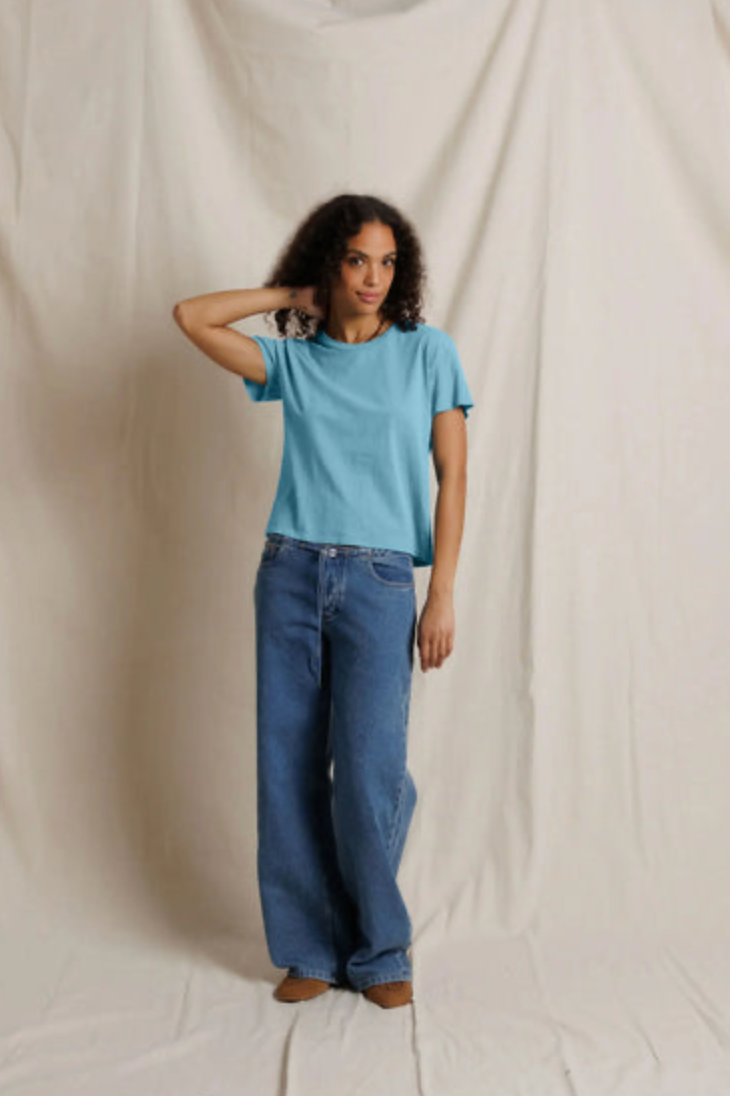 Perfect White Tee Harley in Milky Blue | Shop Eleanor 