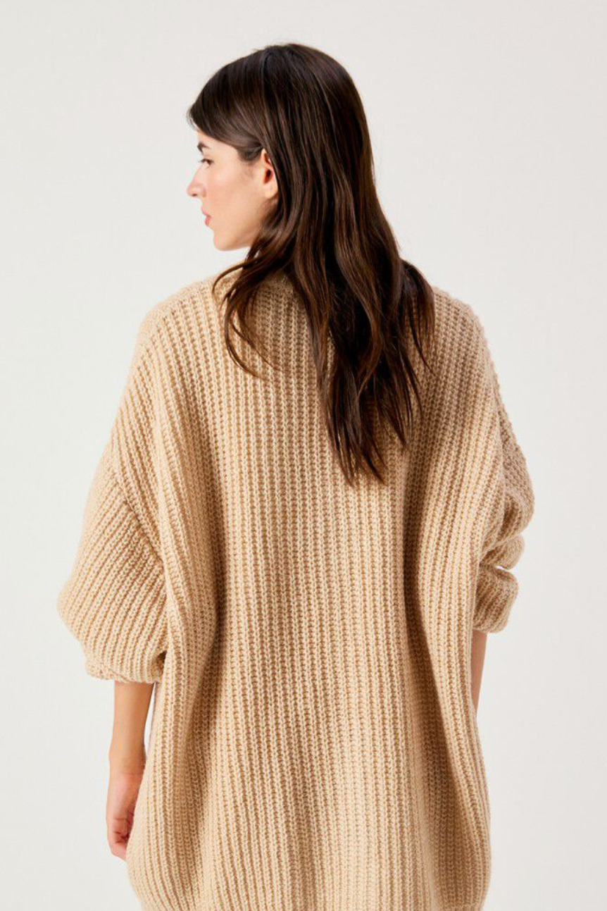The American Vintage  Women's Cyro Cardigan in Beige | Shop Eleanor 