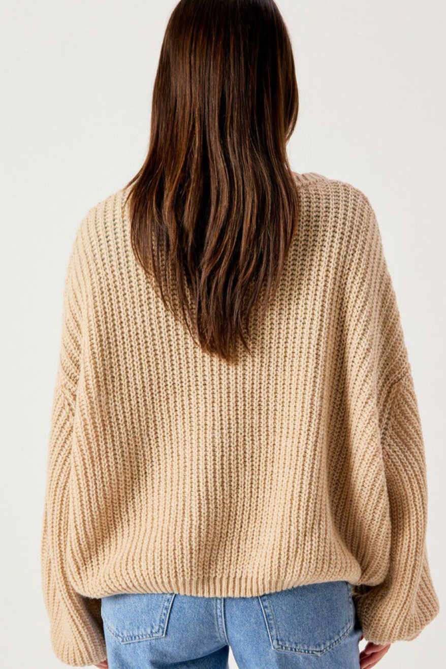 The American Vintage Women's Cyrow Sweater in Beige | Shop Eleanor