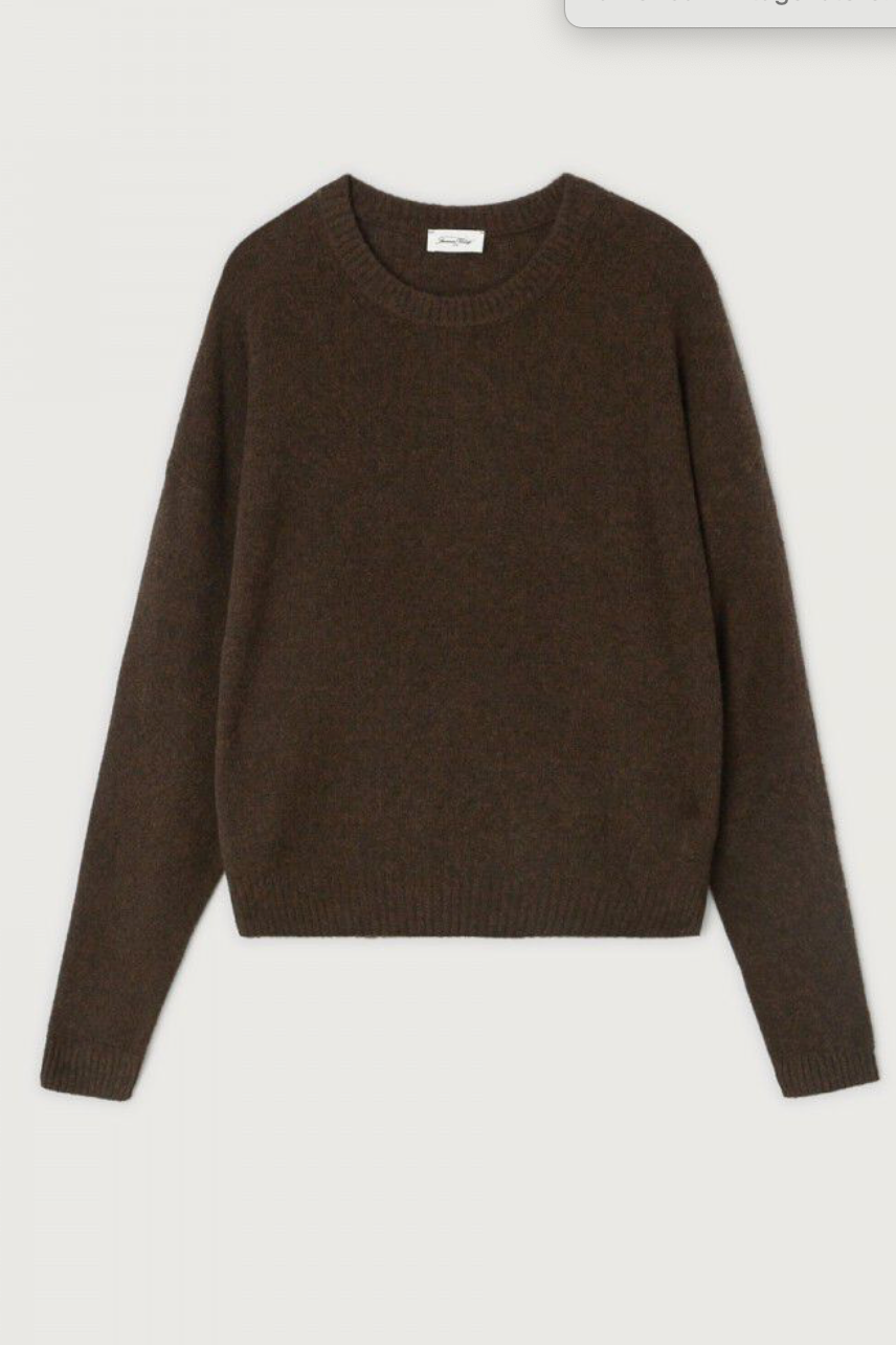 American Vintage Women's Ouity Sweater in Choco | Shop Eleanor 