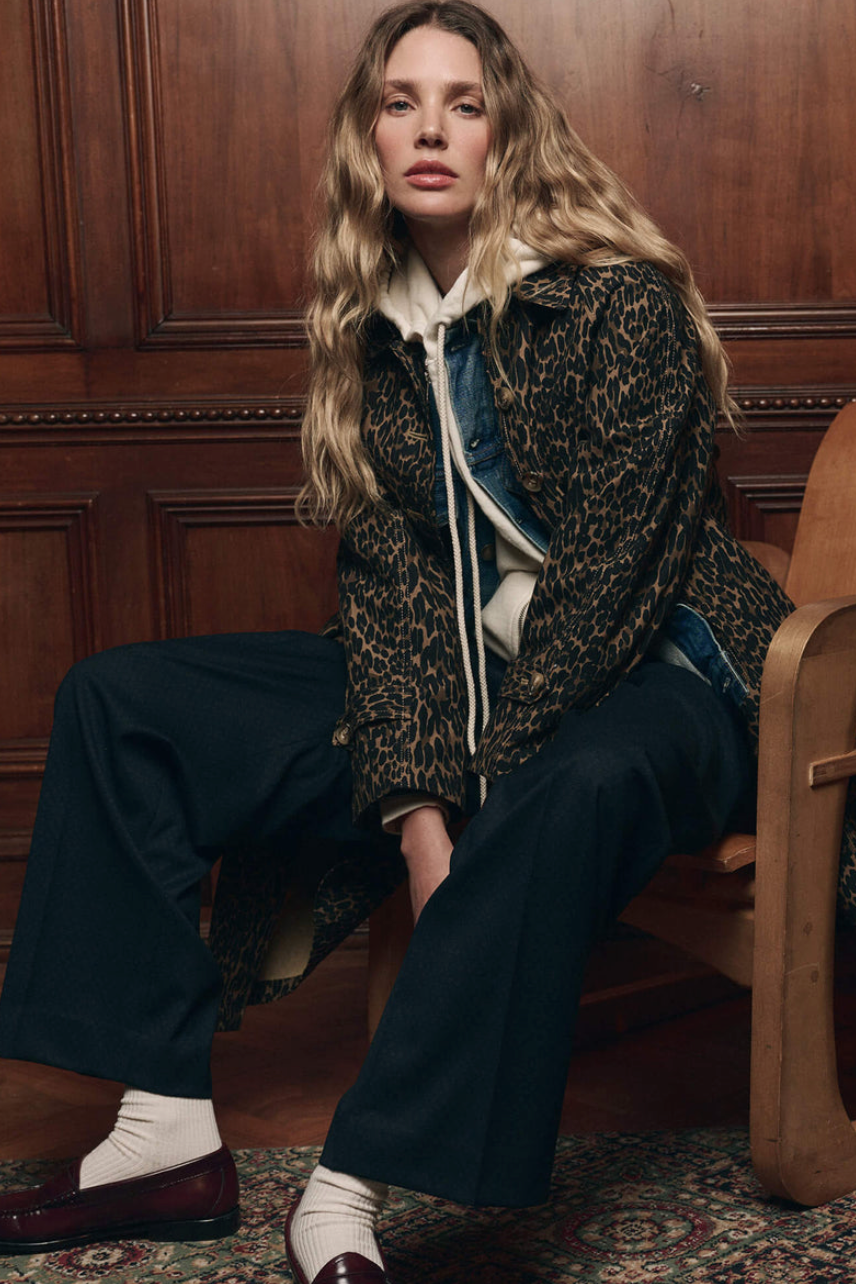 The Great Trench Coat in Dark Leopard | Shop Eleanor 