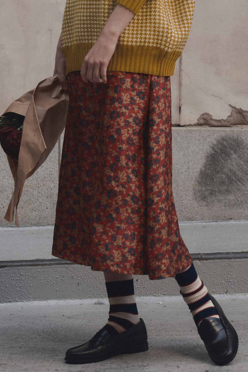 The Great  Canary Skirt in Gilded Poppy | Shop Eleanor 