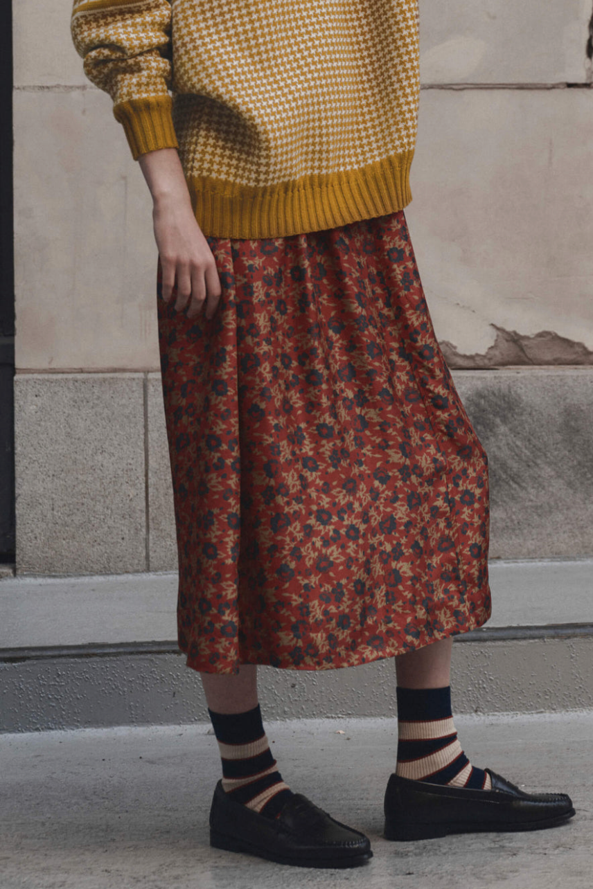 The Great  Canary Skirt in Gilded Poppy | Shop Eleanor 
