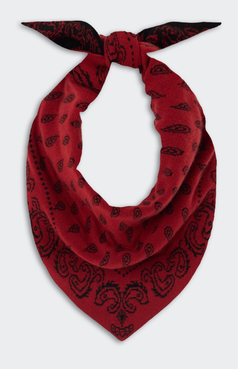 The Guest in Residence The Wild Rag in Carmine / Black | Shop Eleanor
