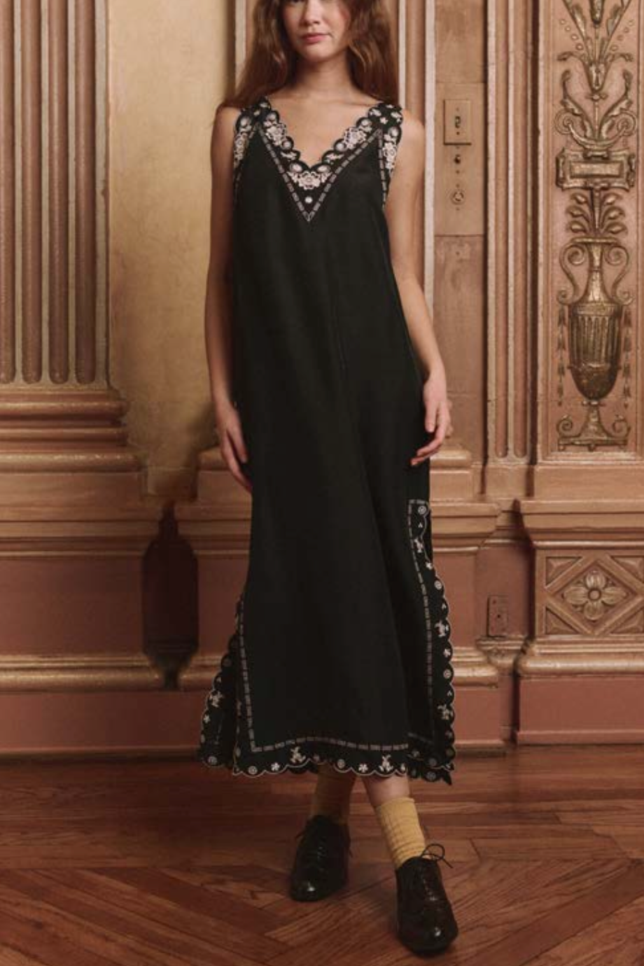 The Great Floral Slip Dress in  Black | Shop Eleanor 
