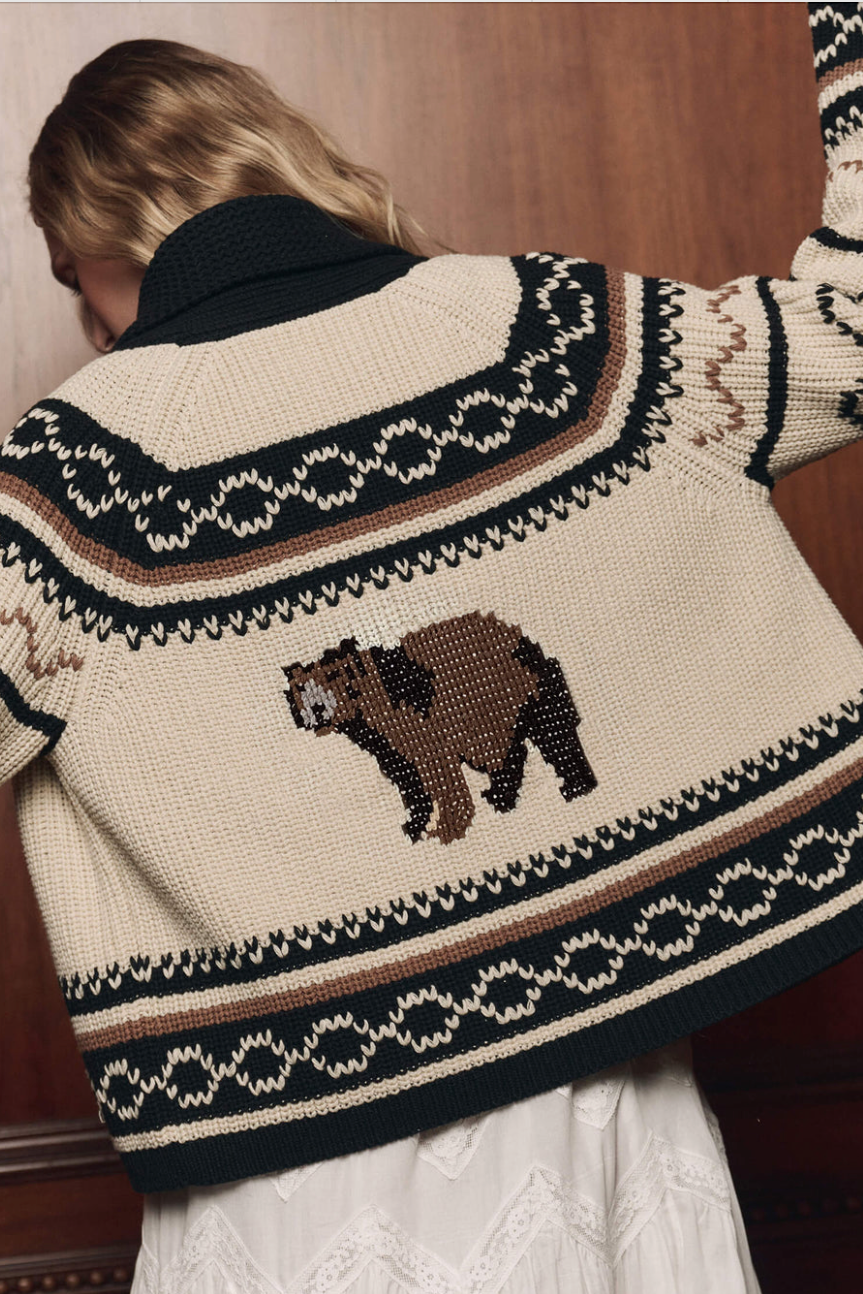 The Great Bear Lodge Cardigan in Black | Shop Eleanor 