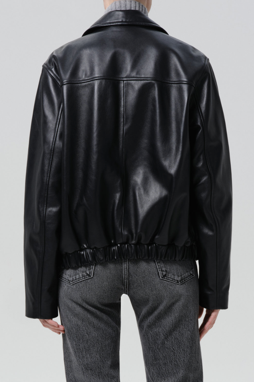 The Citizens of Humanity Zip Front Bomber Jacket | Shop Eleanor 