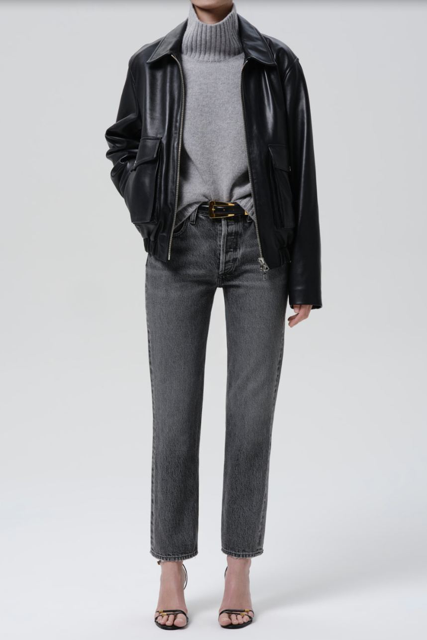 The Citizens of Humanity Zip Front Bomber Jacket | Shop Eleanor 
