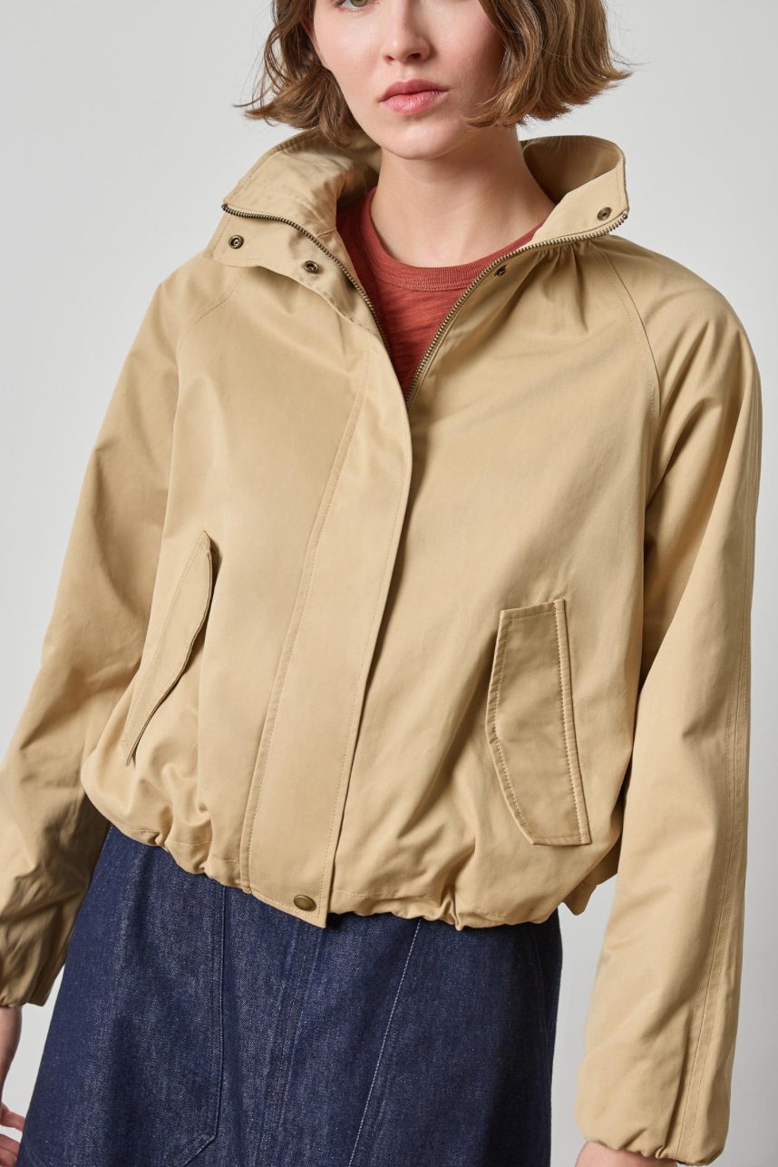 Raglan Bomber Jacket in Khaki | Shop Eleanor 