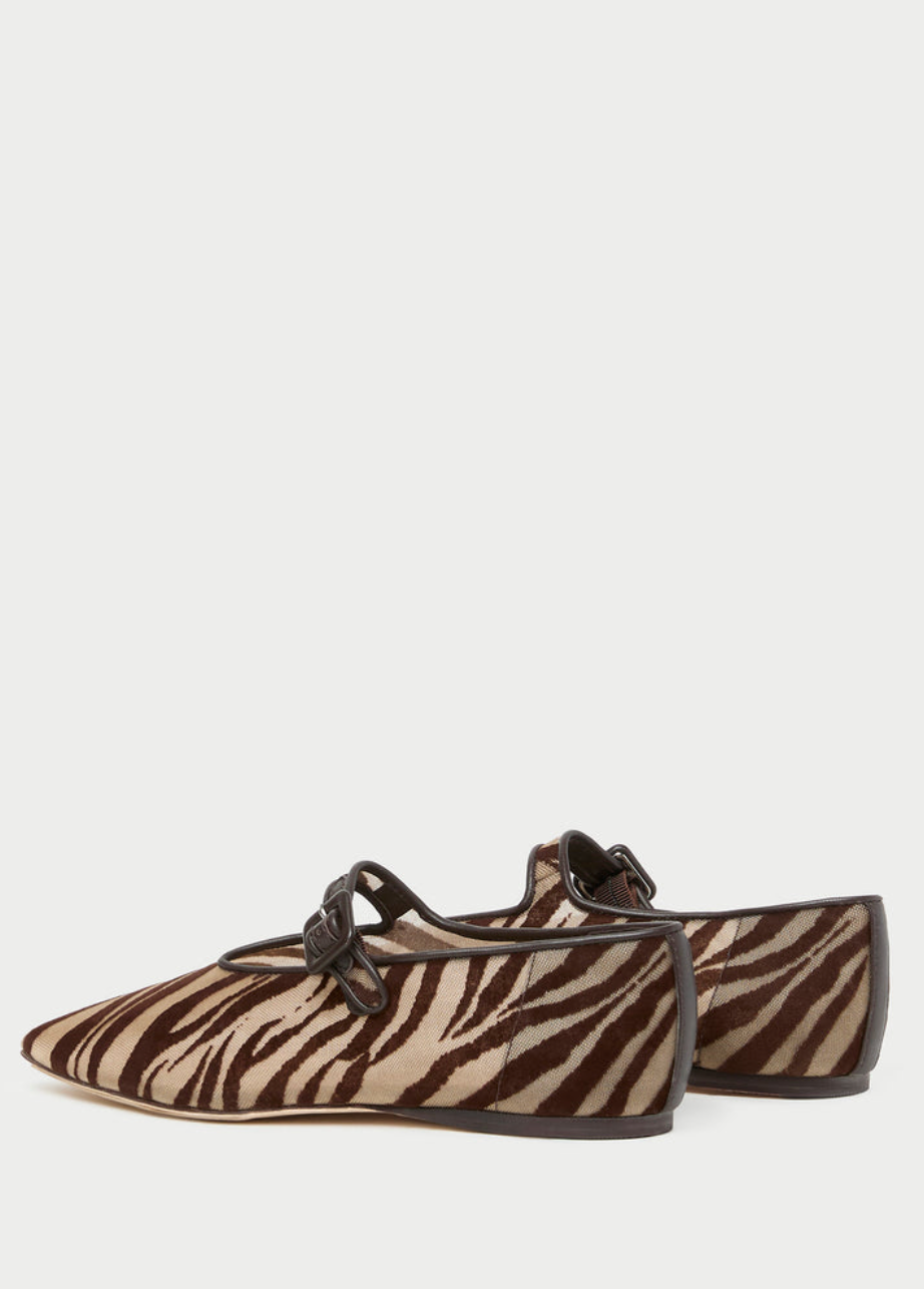 The Junia Zebra Mary Jane Flat from Loeffler Randall | Shop Eleanor 