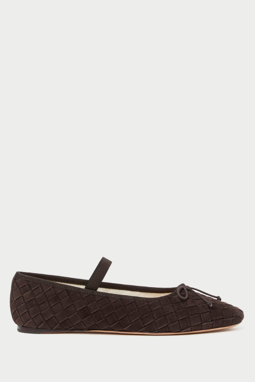 Leonie Brown Woven Soft Ballet Flat from Loeffler Randall | Shop Eleanor 
