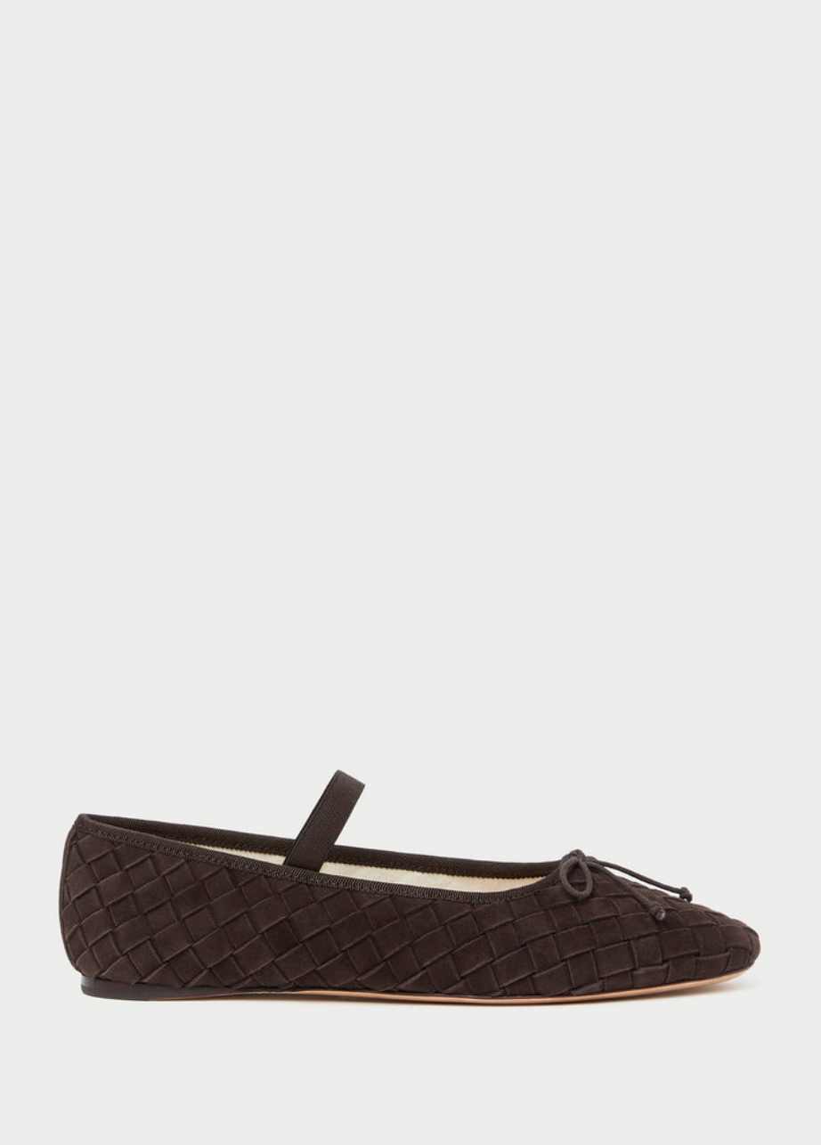 Leonie Brown Woven Soft Ballet Flat from Loeffler Randall | Shop Eleanor 