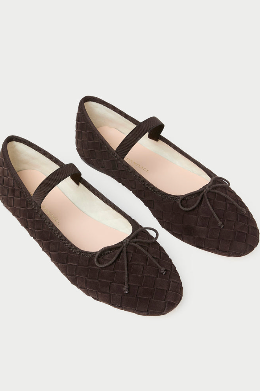 Leonie Brown Woven Soft Ballet Flat from Loeffler Randall | Shop Eleanor 
