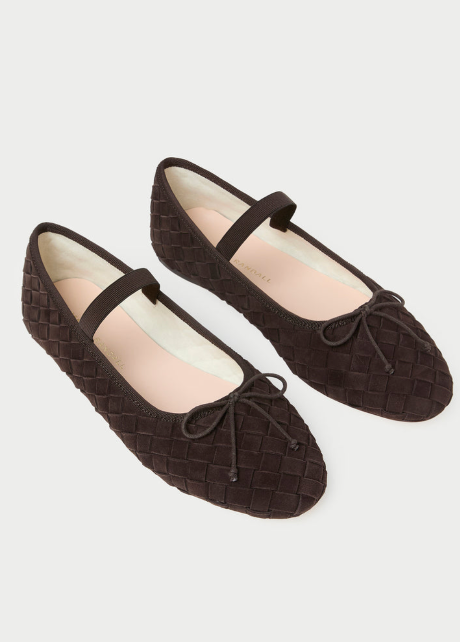 Leonie Brown Woven Soft Ballet Flat from Loeffler Randall | Shop Eleanor 