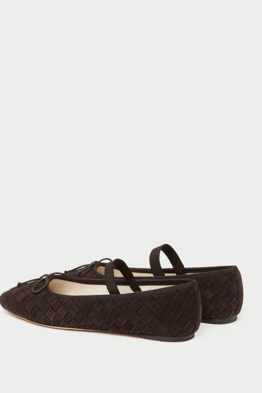 Leonie Brown Woven Soft Ballet Flat from Loeffler Randall | Shop Eleanor 