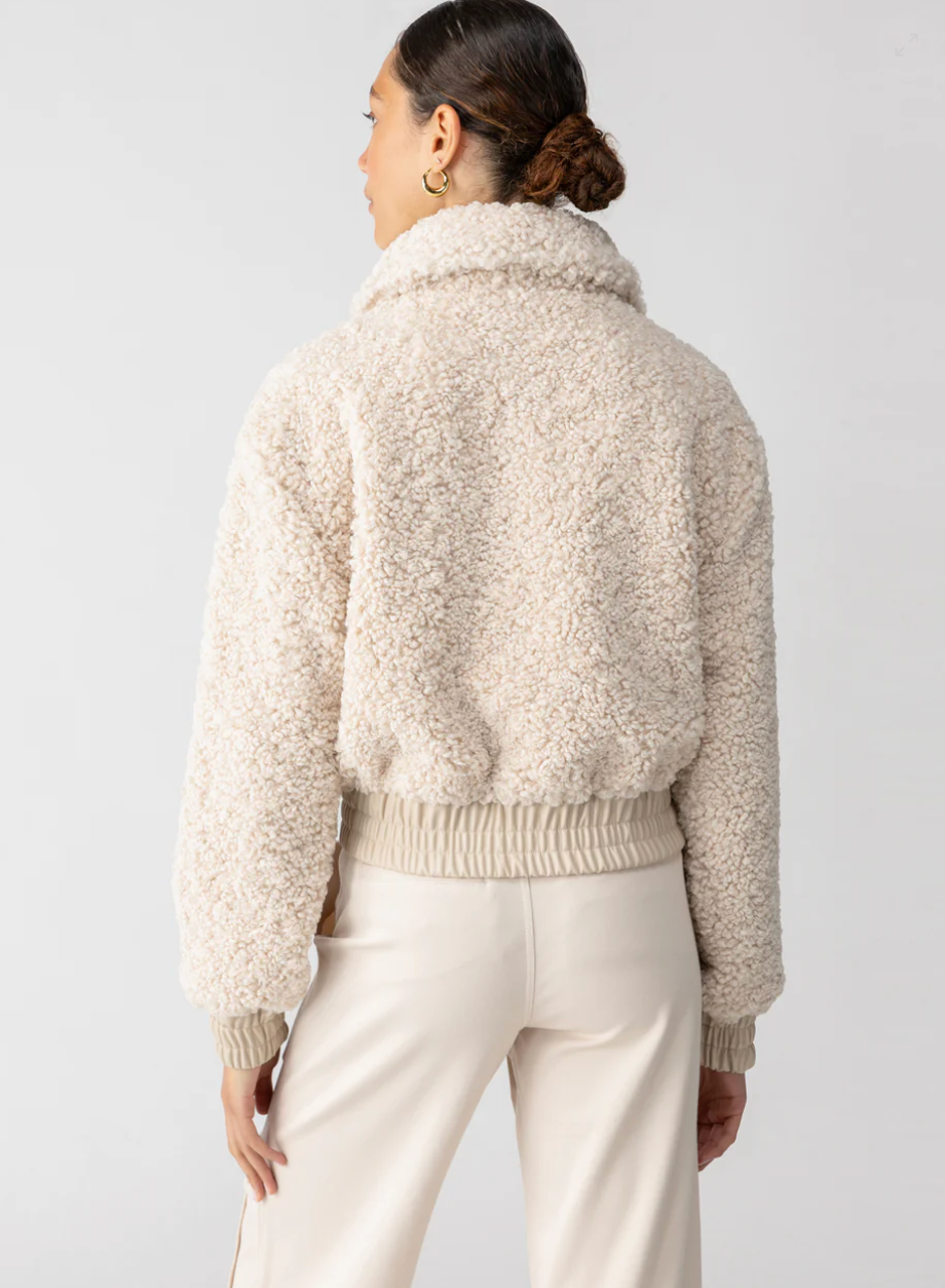 The Sanctuary Libby Sherpa Jacket in Toasted Almond | Shop Eleanor 