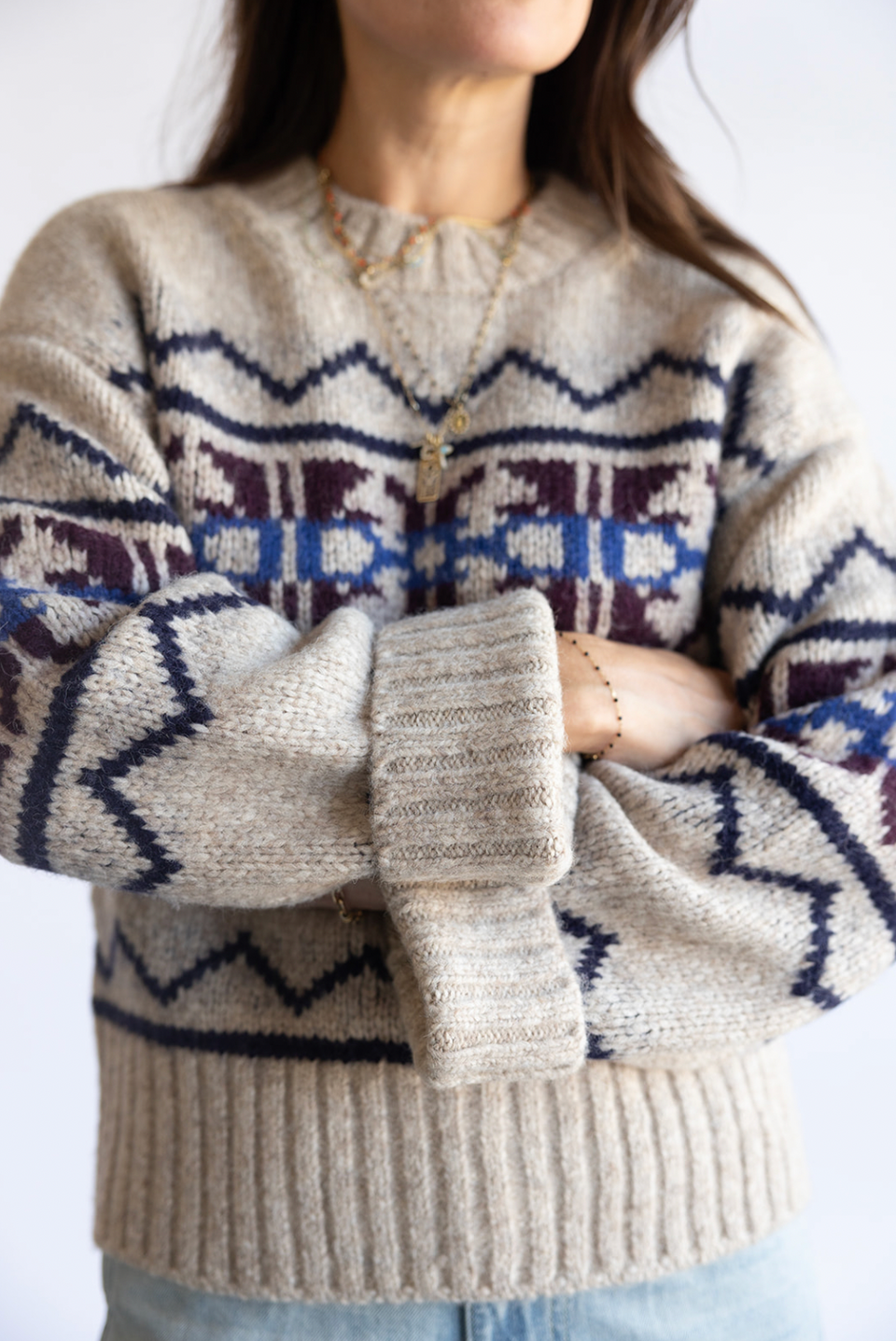 The White + Warren Alpaca Fair Isle Sweater | Shop Eleanor 