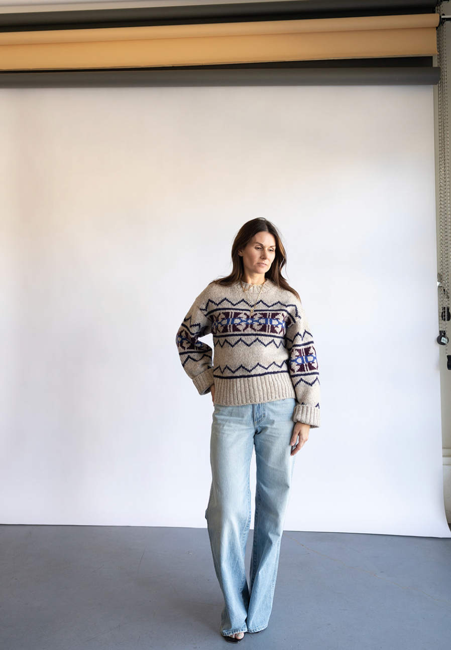 The White + Warren Alpaca Fair Isle Sweater | Shop Eleanor 