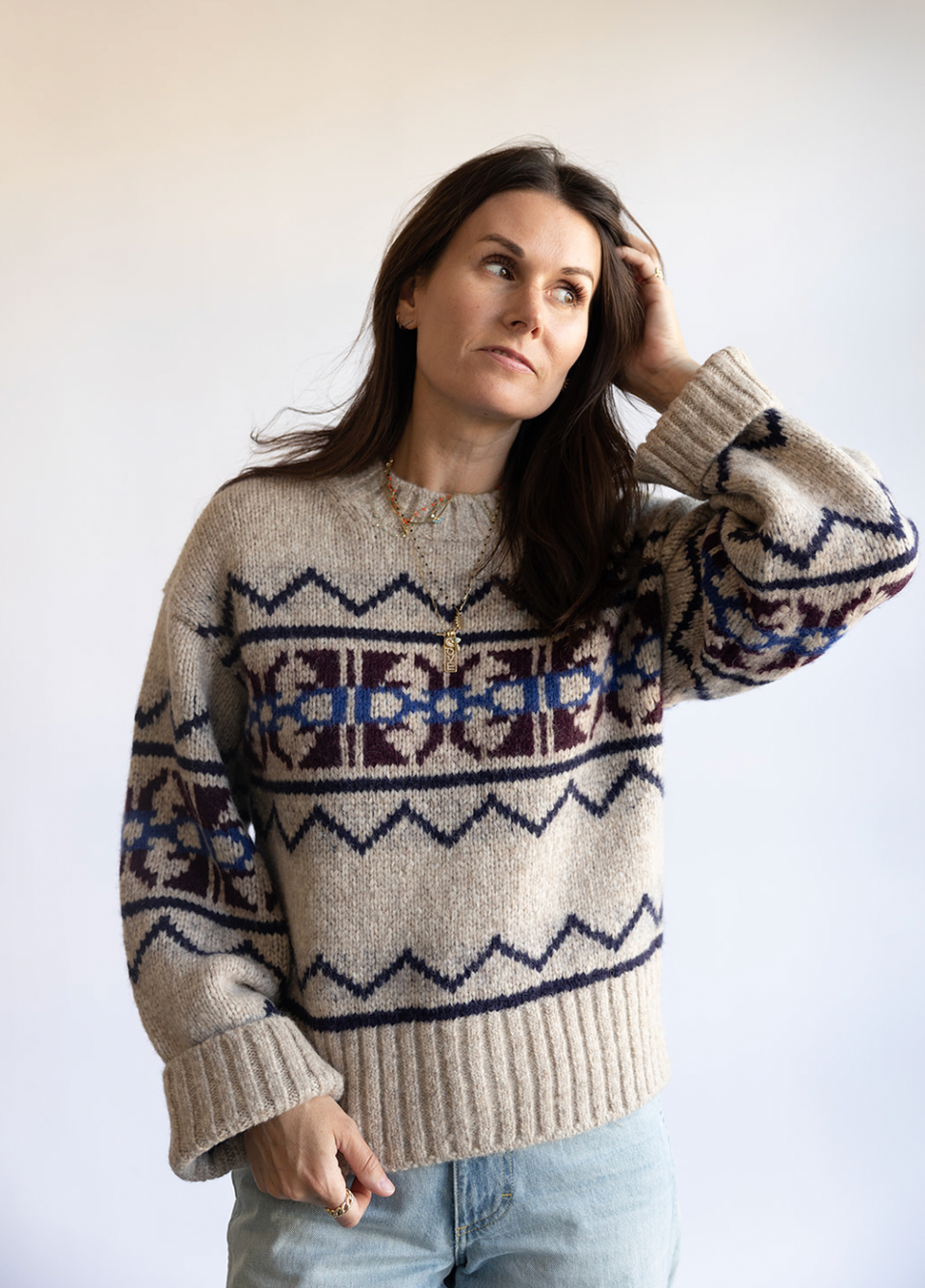 The White + Warren Alpaca Fair Isle Sweater | Shop Eleanor 