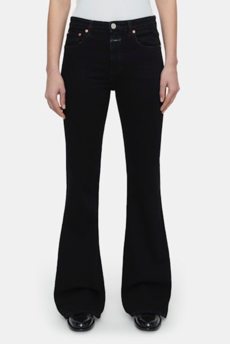 CLOSED Rawlin Flared Jean in Black | Shop Eleanor 