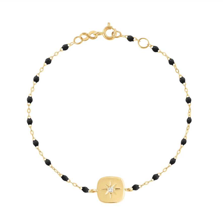 Gigi Clozeau Lumiere Diamond Bracelet in black | Shop Eleanor