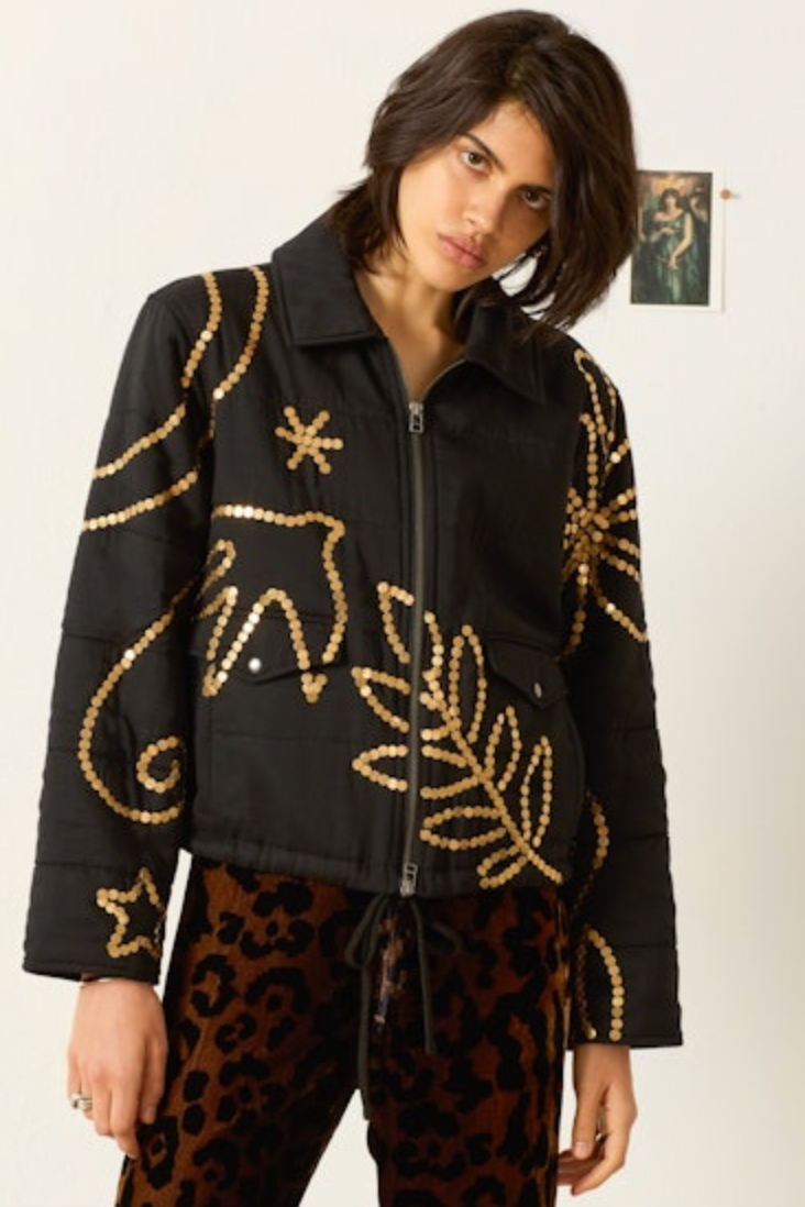 Alíx of Bohemia Lex Moondrift Coin Jacket in Black | Shop Eleanor 