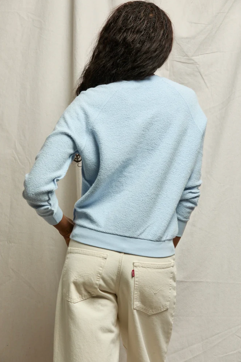 Prefect White Tee Ziggy in Powder Blue | Shop Eleanor 