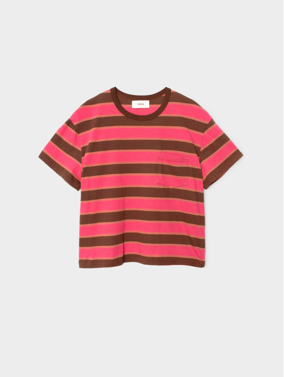 Xiréna Paulina Tee in Cherry Chocolate Stripe | Shop Eleanor