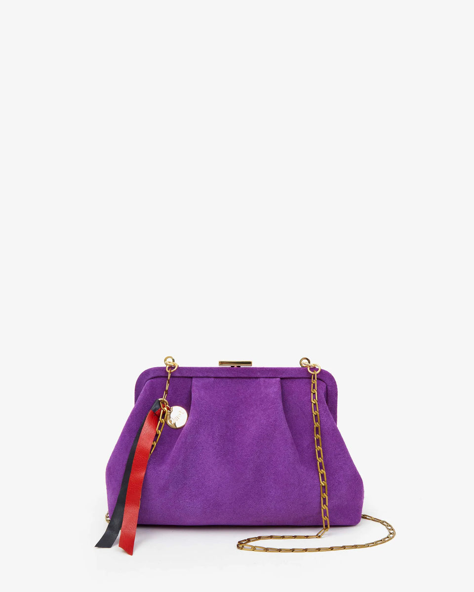 Clare V Sissy Bag in Royale Suede | Shop Eleanor