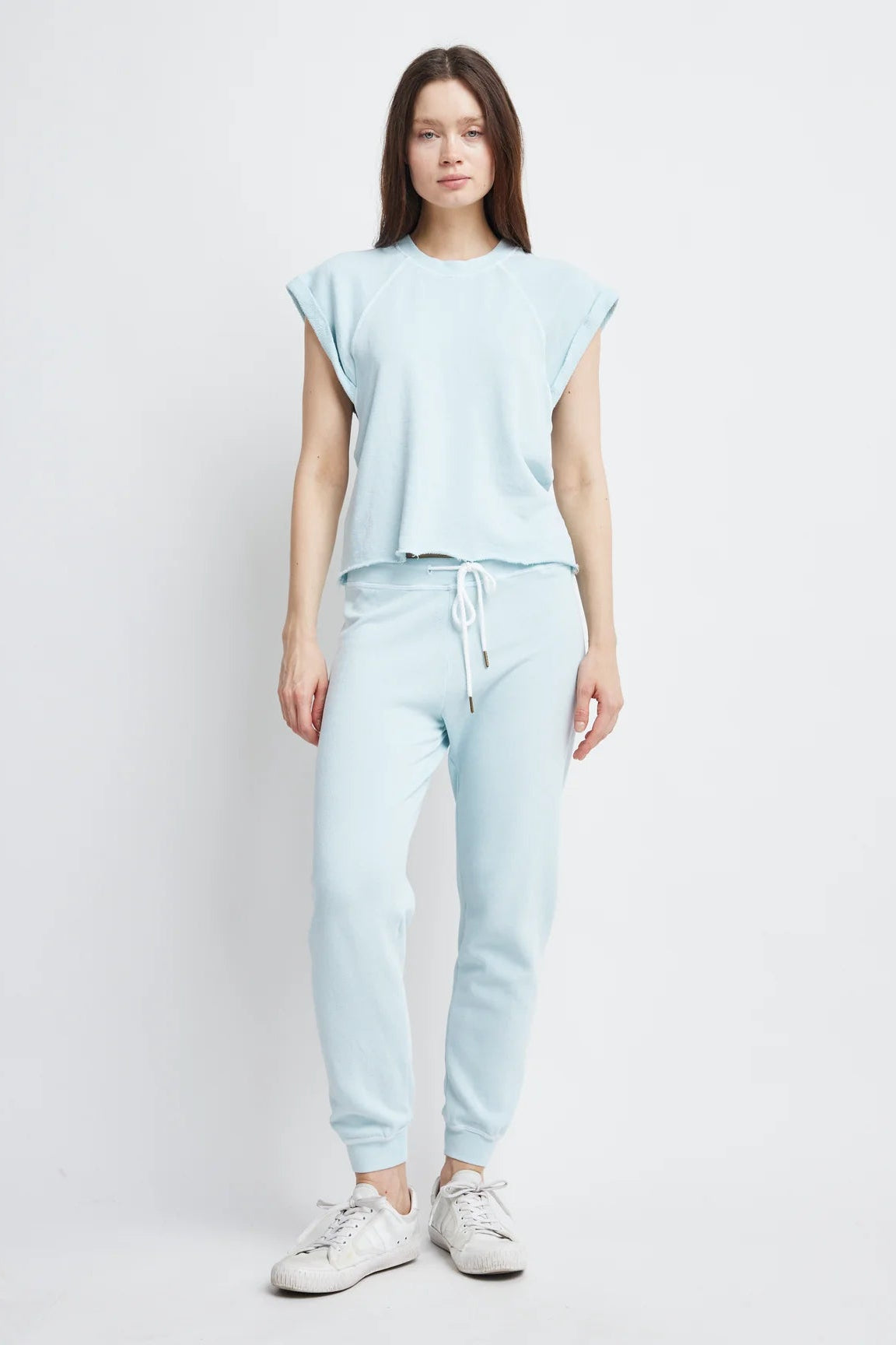 Self Contrast Wesley Sweatshirt in Light Blue | Shop Eleanor