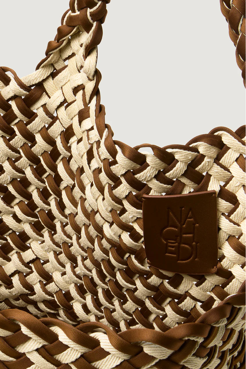 Naghedi St. Barths Double Weave Tote in Caramel | Shop Eleanor