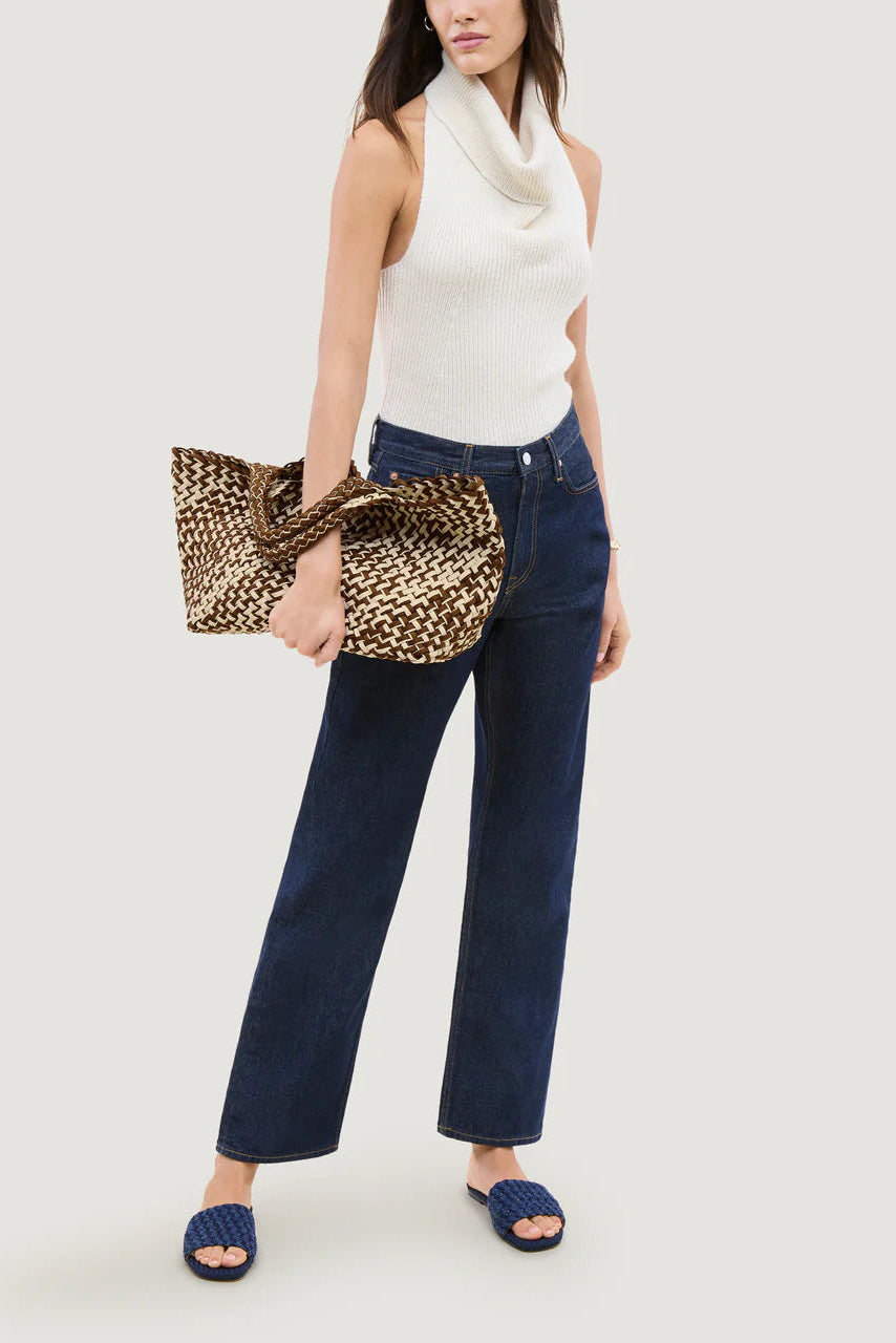 Naghedi St. Barths Double Weave Tote in Caramel | Shop Eleanor