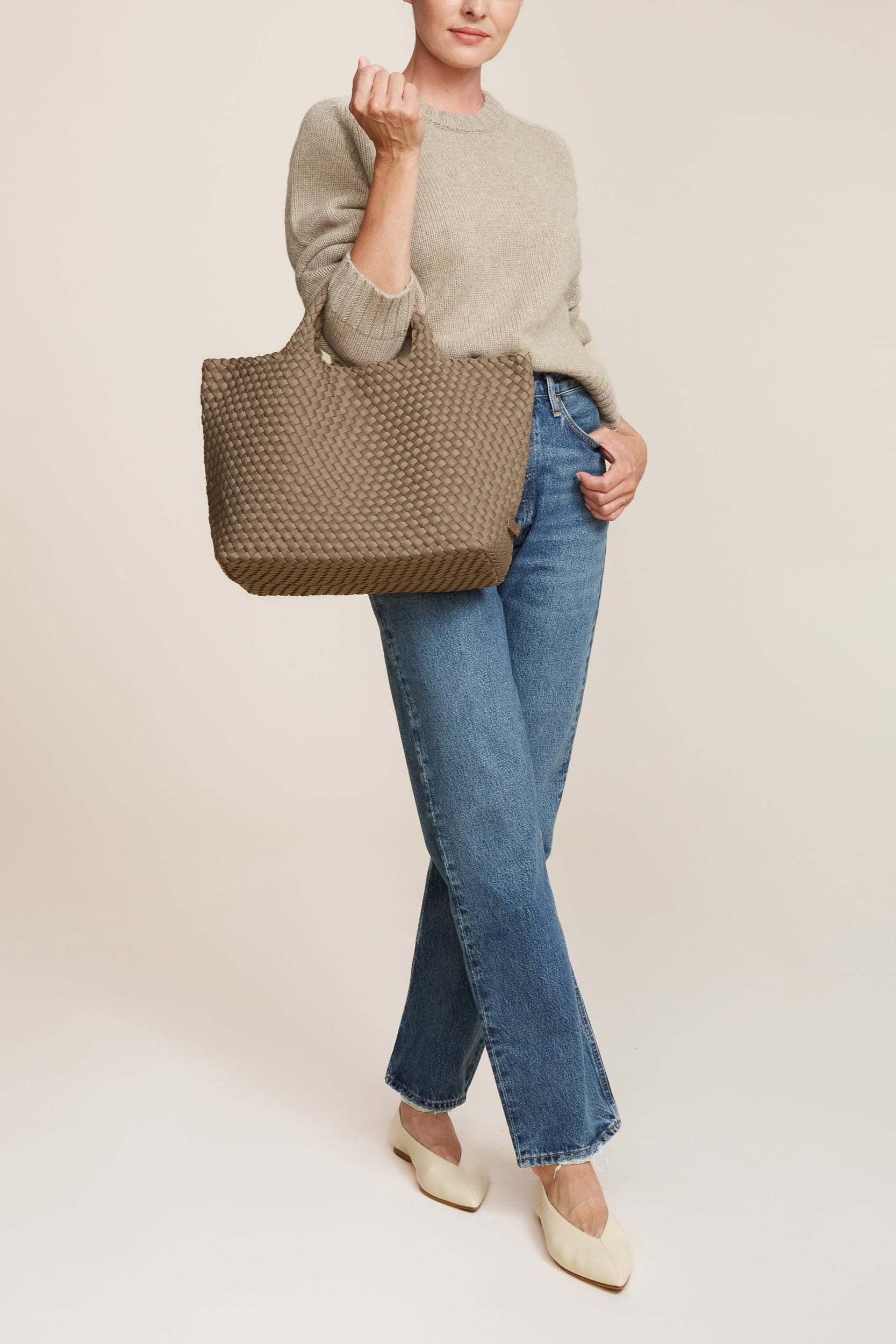 Naghedi St Barths Medium Tote in Cashmere | Shop Eleanor