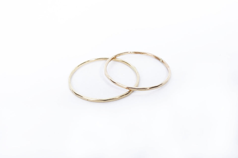 Talisman Goldyn Hammered Band | Shop Eleanor 