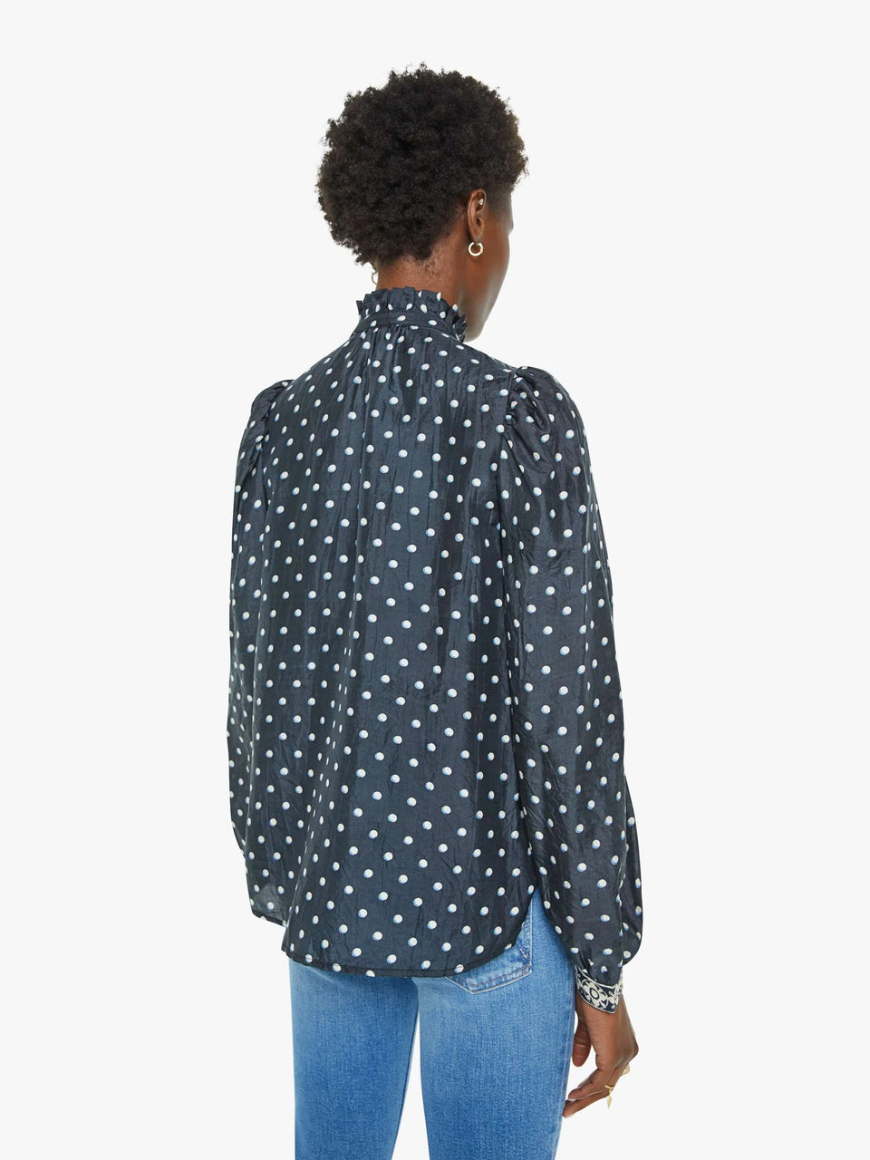 Annabel Raven Dot Silk Shirt