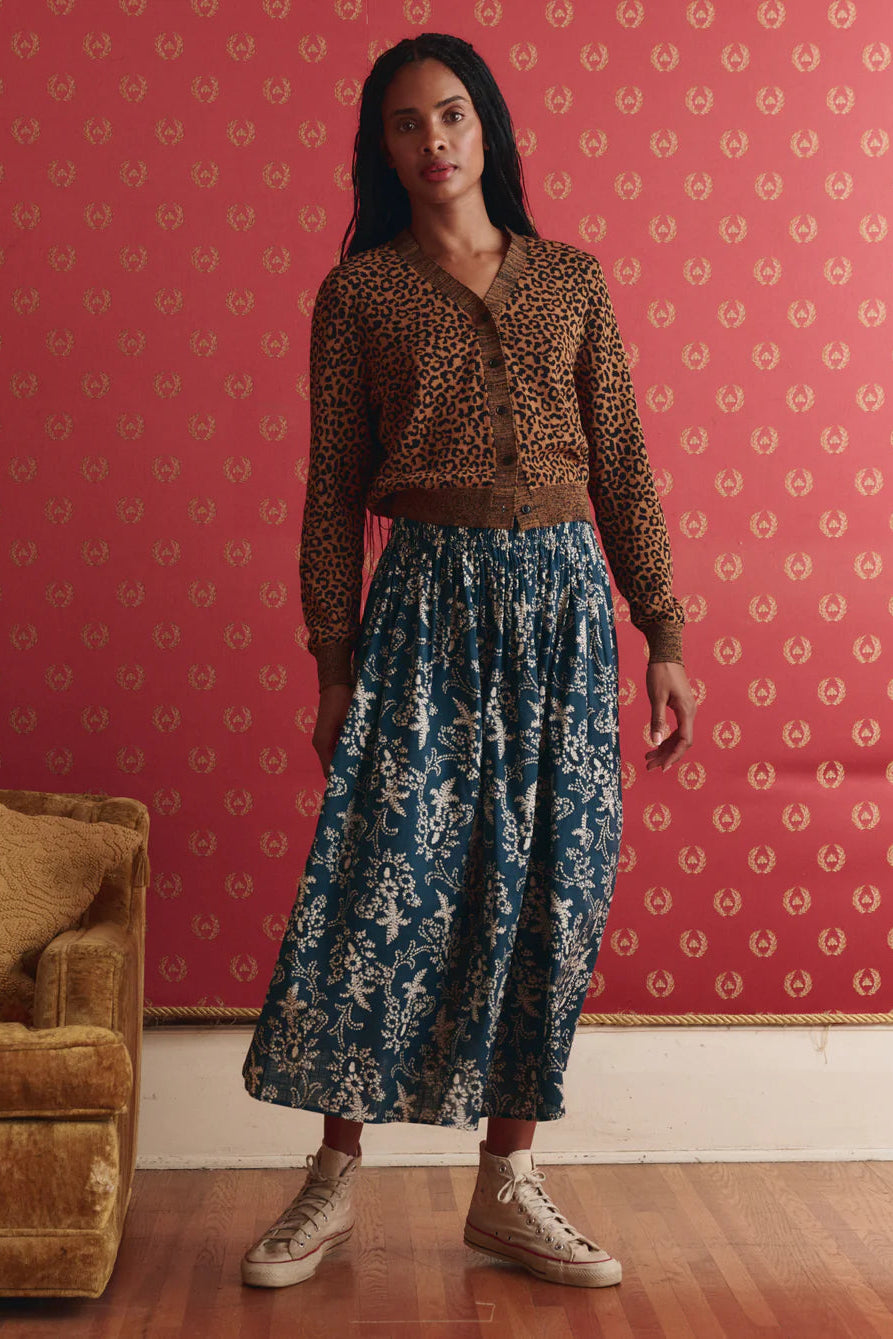 The Great Viola Skirt in Indigo Bandana | Shop Eleanor