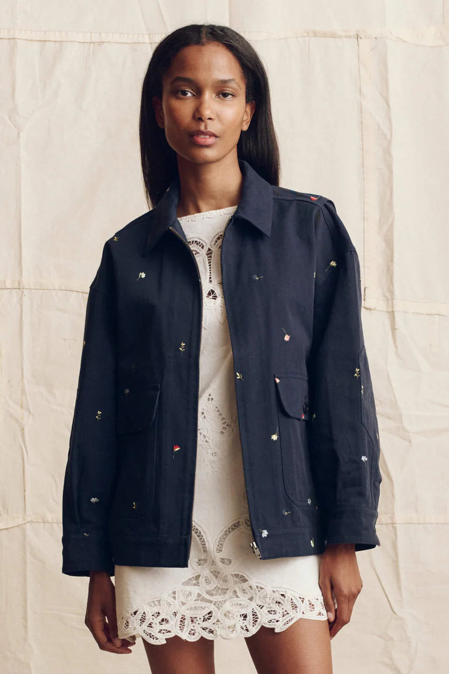 The Great Folson Jacket with Floral Embroidery | Shop Eleanor