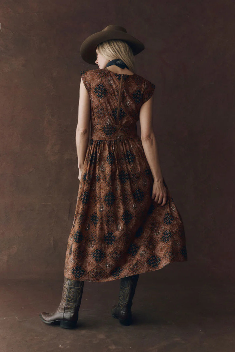 The Great Tulsa Dress in Geo Bandana | Shop Eleanor - Women's Clothing