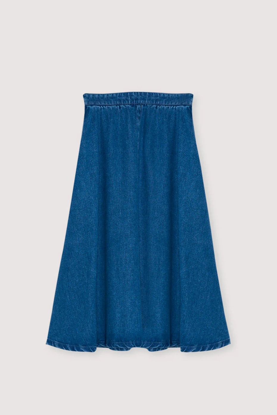 The New Society Mid Denim Skirt | Shop Eleanor
