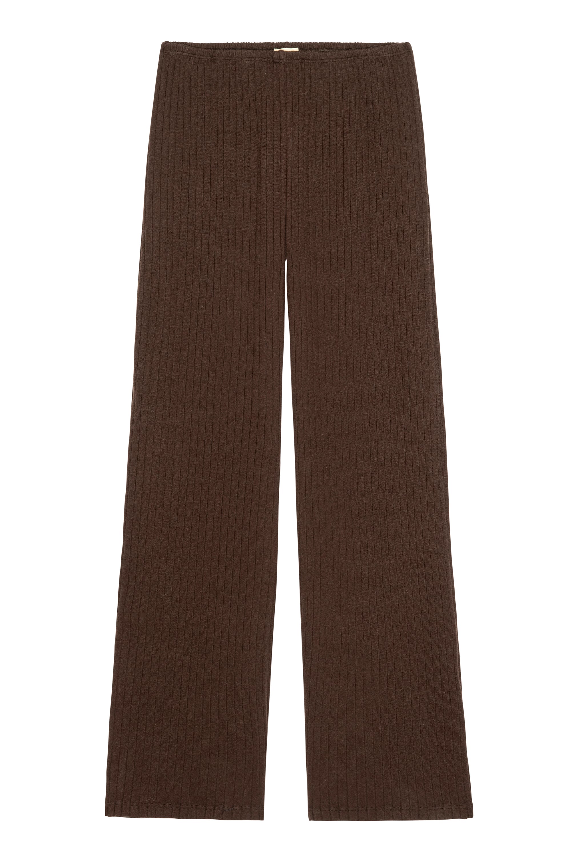 Donni Sweater Rib Simple Pant in Espresso | Shop Eleanor 