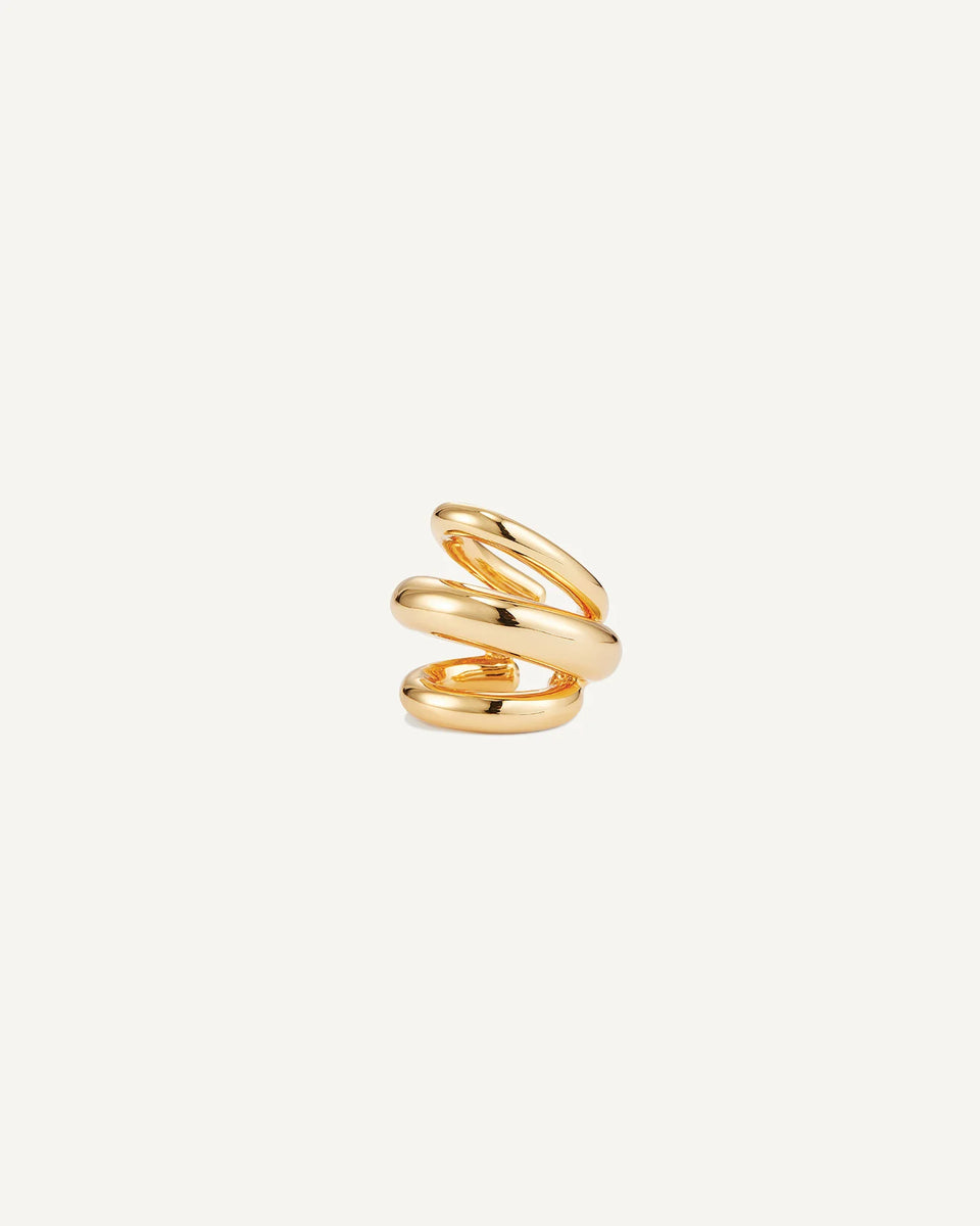 Jenny Bird Tome Triple Ear Cuff in Gold | Shop Eleanor 