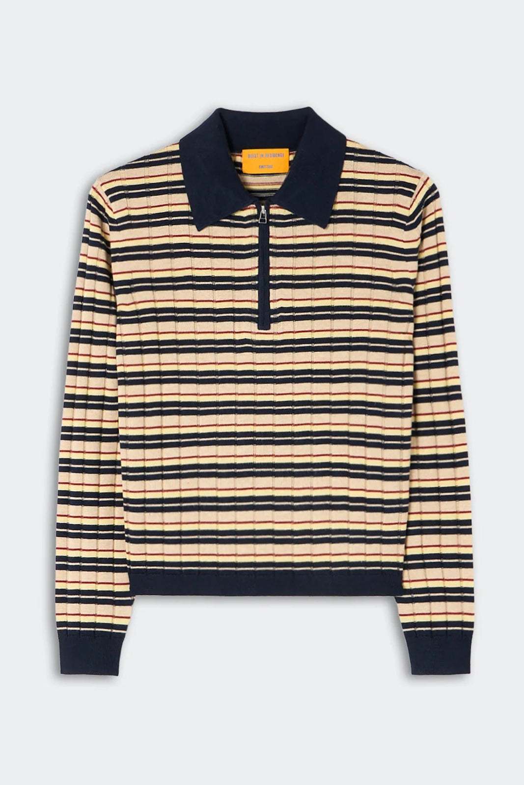 Guest in Residence Silk Track Polo in Midnight | Shop Eleanor