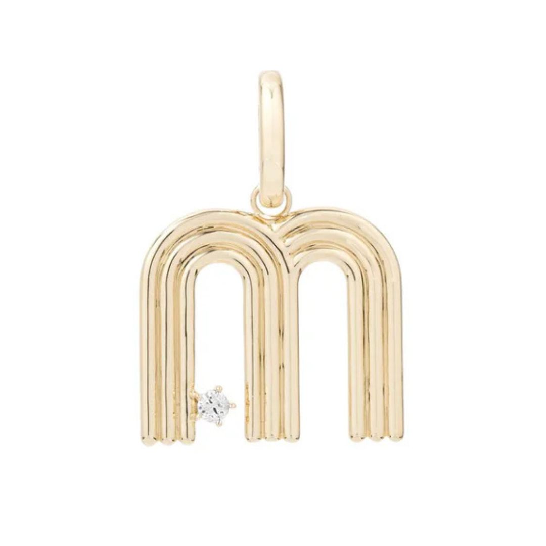 Adina Reyter Groovy Diamond Initial "M" | Shop Eleanor