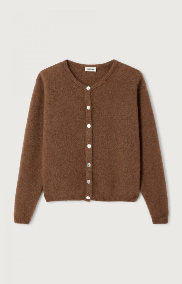 American Vintage Vito Cardigan in Chocolate | Shop Eleanor