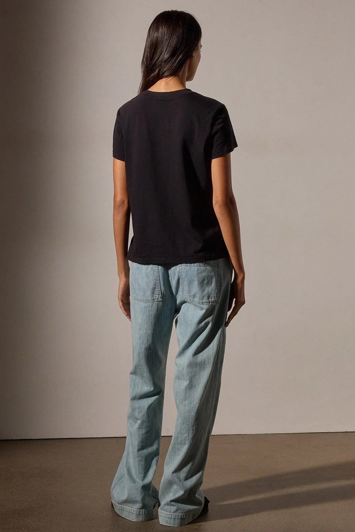 James Perse Vintage Little Boy Tee in Black | Shop Eleanor