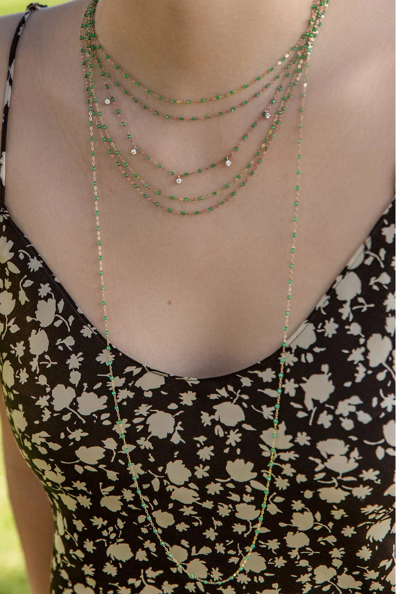 Gigi Clozeau Classic 23.6" Neckalce in Mint | Shop Eleanor