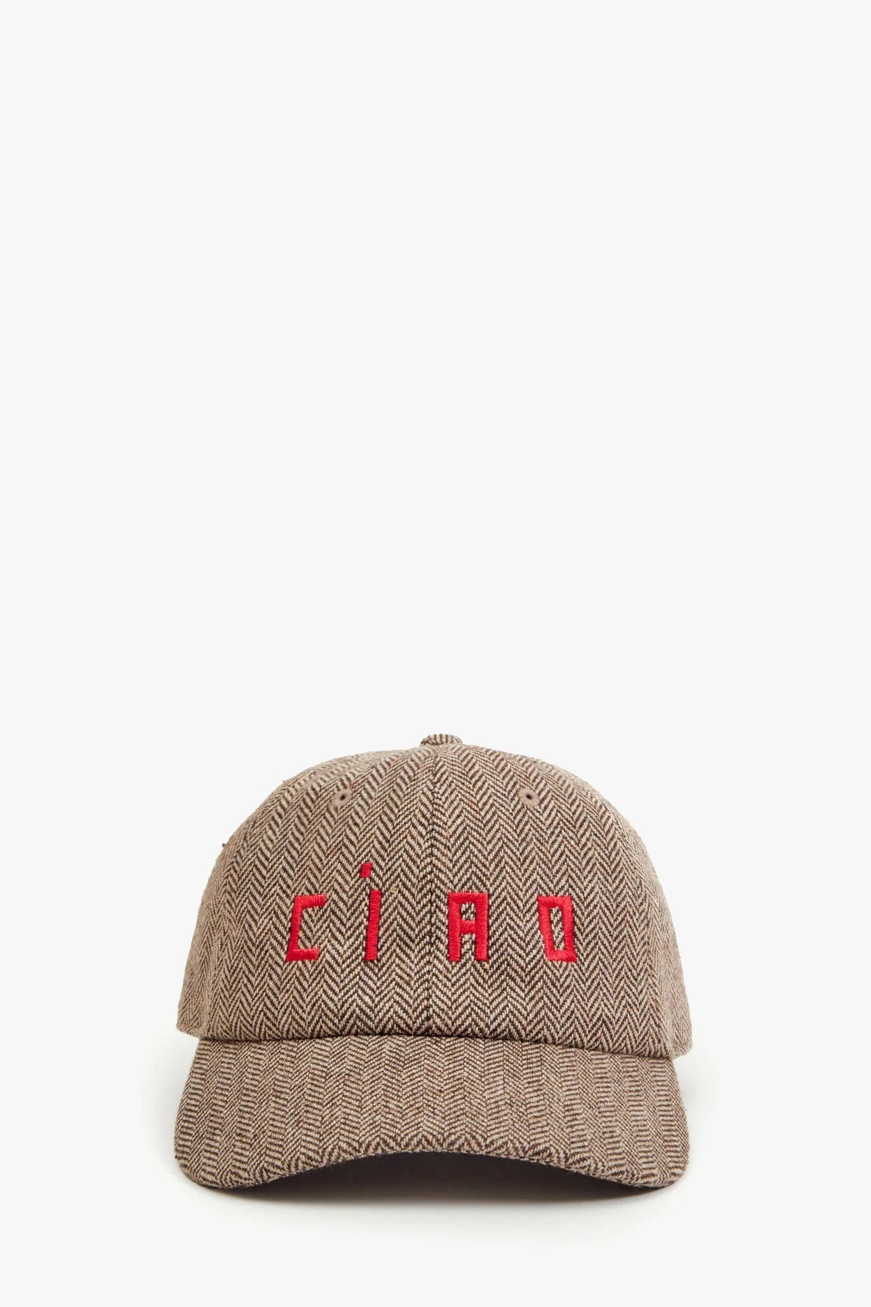Clare V. Ciao Wool Baseball Hat in Taupe | Shop Eleanor