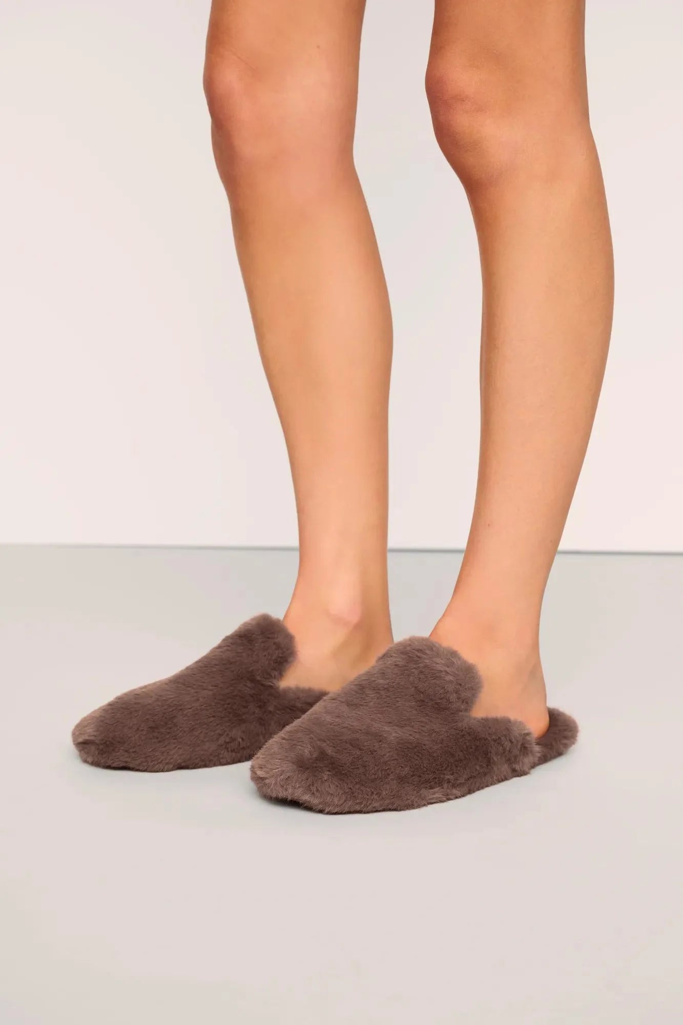 Eberjey Plush Slipper in Deep Taupe | Shop Eleanor - Women's Slippers